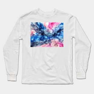 Soul Explosion - Original Abstract Fluid Art Painting Long Sleeve T-Shirt